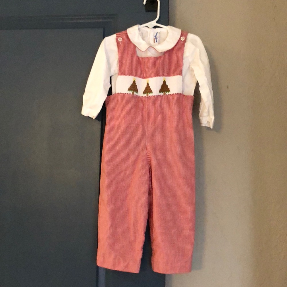 Boys Smocked Christmas Longall